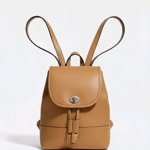 Coach Tan Leather Backpack